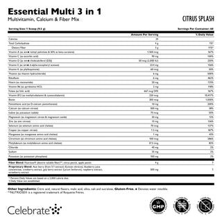 Esențial Multi 3 în 1 Multivitamine cu Calciu Mix Băutură 