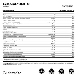 CelebrateONE 18 Odată pe zi Multivitamine Bariatrice cu Fier 