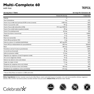 Multi-Complete 60 Bariatric multivitamin vasal, rágható, Tropical