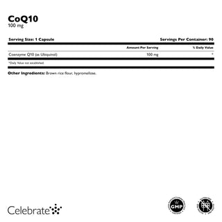 CoQ10 (Coenzima Q10), 100mg, Capsule