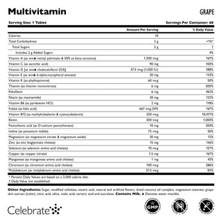 Bariátriai multivitamin vas nélkül, rágótabletta