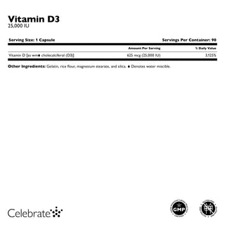 Capsule cu Vitamina D3 625mcg (25.000 UI) 