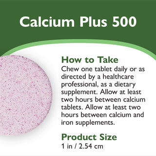 Calcium PLUS 500, rágható