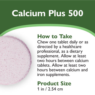 Calcium PLUS 500, rágható