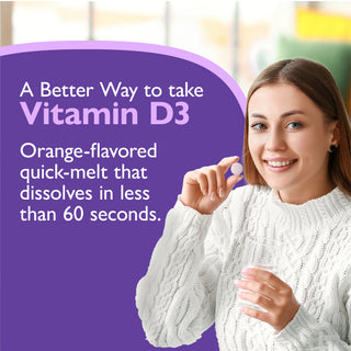 D3-vitamin 125mcg (5.000 NE), Quick-Melt, Orange