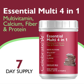 Essential Multi 4 az 1-ben Multivitamin kalciummal + fehérjével, por