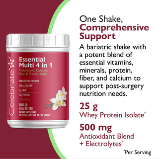Essential Multi 4 az 1-ben Multivitamin kalciummal + fehérjével, por