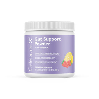 Picture of Celebrate Vitamins Gut Support Powder Tub Strawberry Lemonade