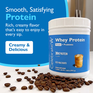 Celebrate® ReBuild Protein + Probiotikum, por