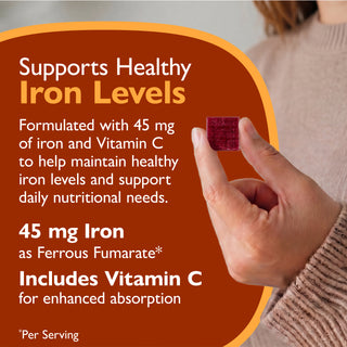 Vas 45 mg + C-vitamin, lágy rágóka