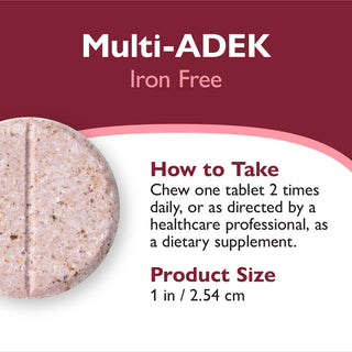 Multi-ADEK vitamin vas nélkül, rágható, Berry Sorbet