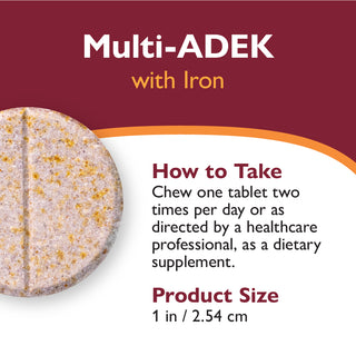Multi-ADEK vitamin 60 mg vassal, rágható, Grape