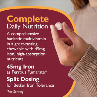 Multi-Complete 45 Bariatrikus multivitamin vasal, rágótabletta