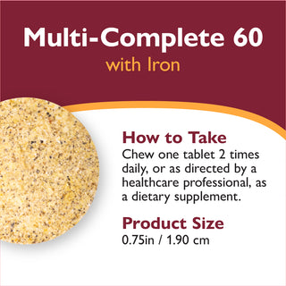 Multi-Complete 60 Bariatric multivitamin vasal, rágható, Tropical