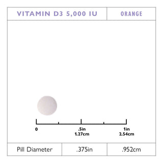 Vitamina D3 125mcg (5.000 UI) Quick-Melt, Orange 